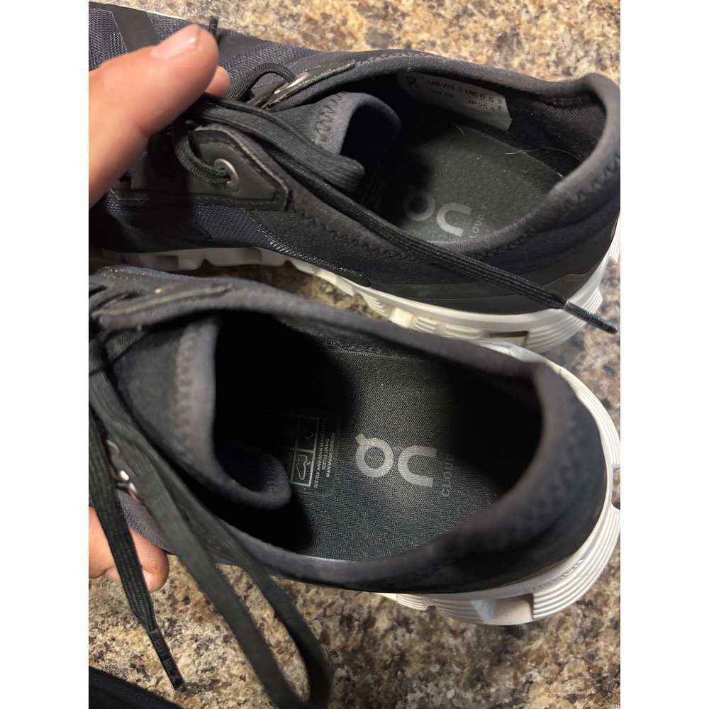 On Cloud X Womens Running Shoes Black Asphalt 3WD30300299 US 8.5 EU 40 - Picture 10 of 11